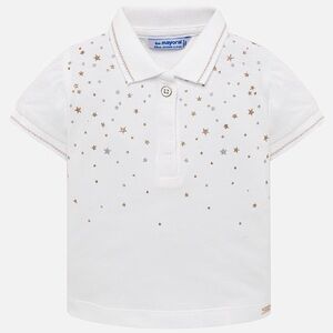 NWT Mayoral Baby girl leaning S/S polo shirt